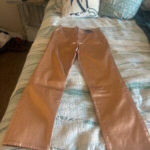 Metallic Jeans in Copper